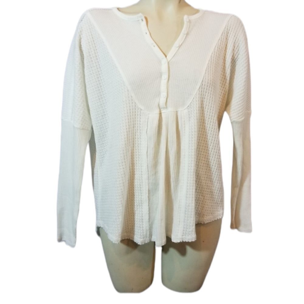 ‎Gibsonlook Off White Waffle Tunic Size XS